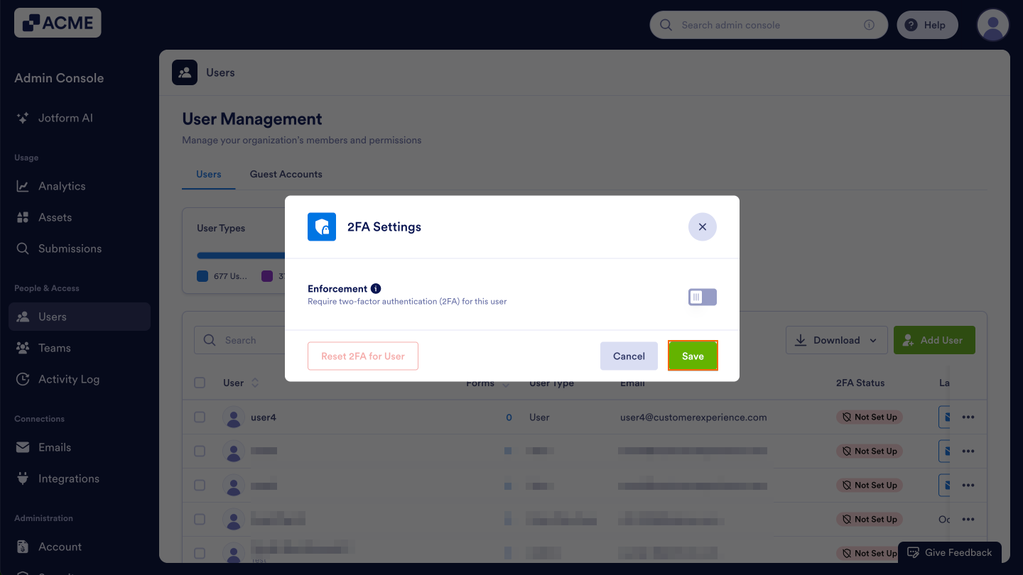 How to Manage User-Based Two-Factor Authentication (2FA) Settings in Your Organization from the Admin Console Image-14