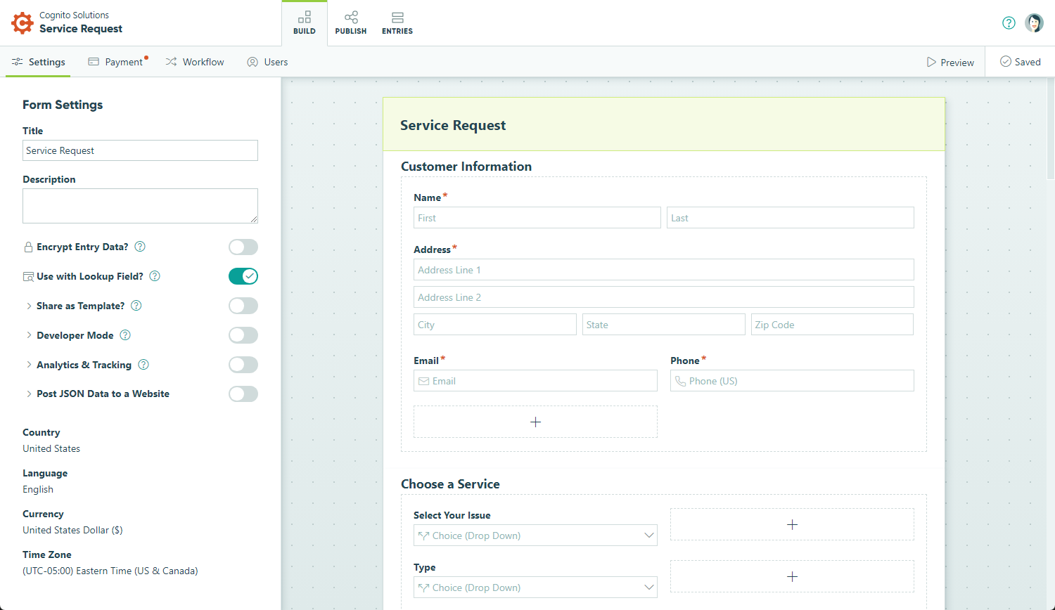 Cognito Forms UI