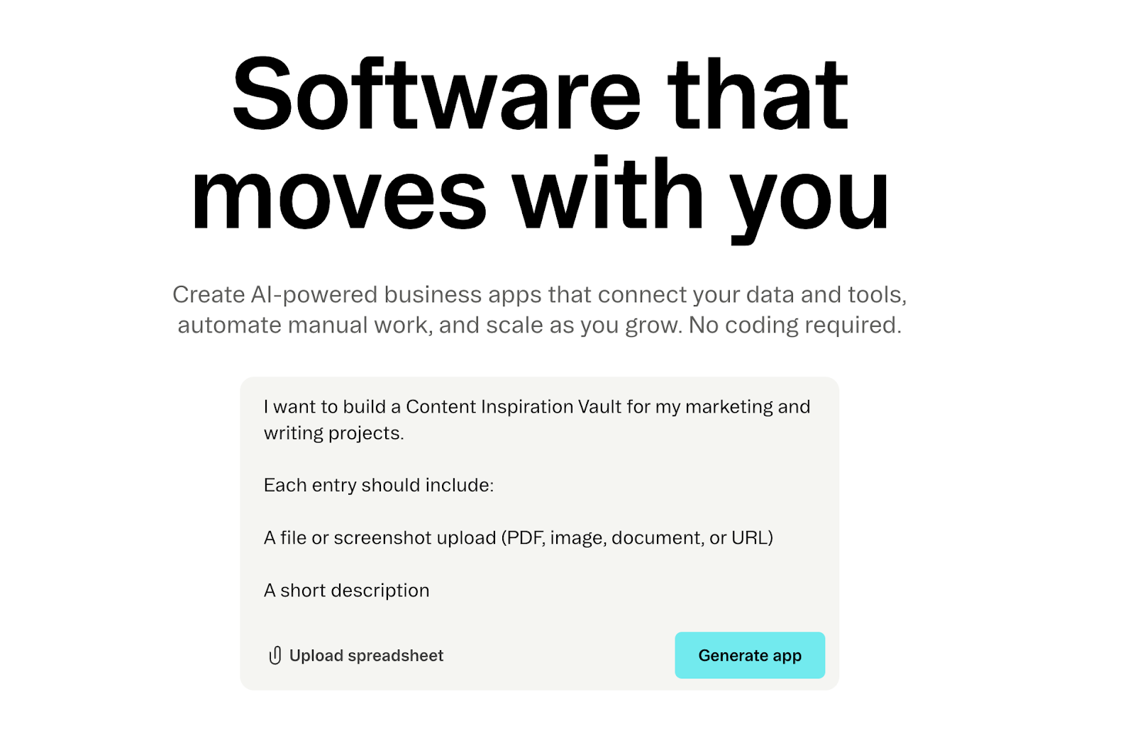 Glide Landing Page
