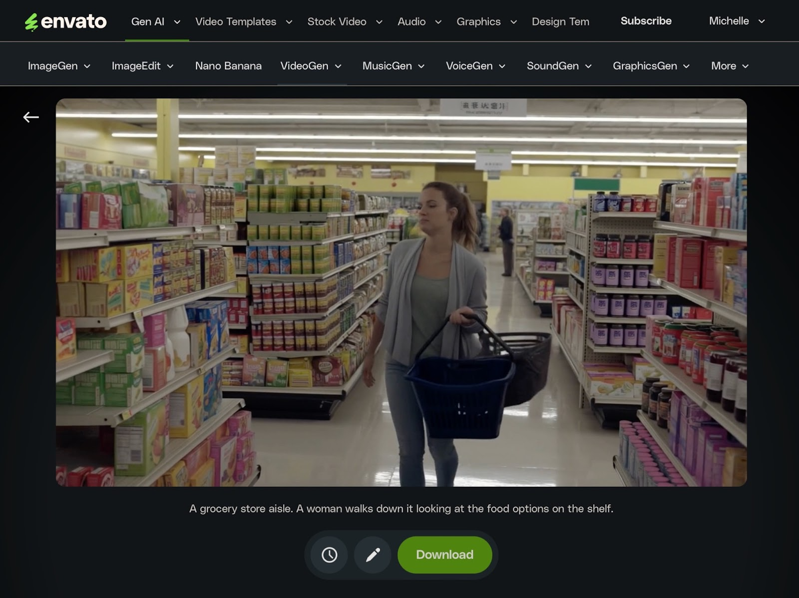 Interfaz de usuario de Envato