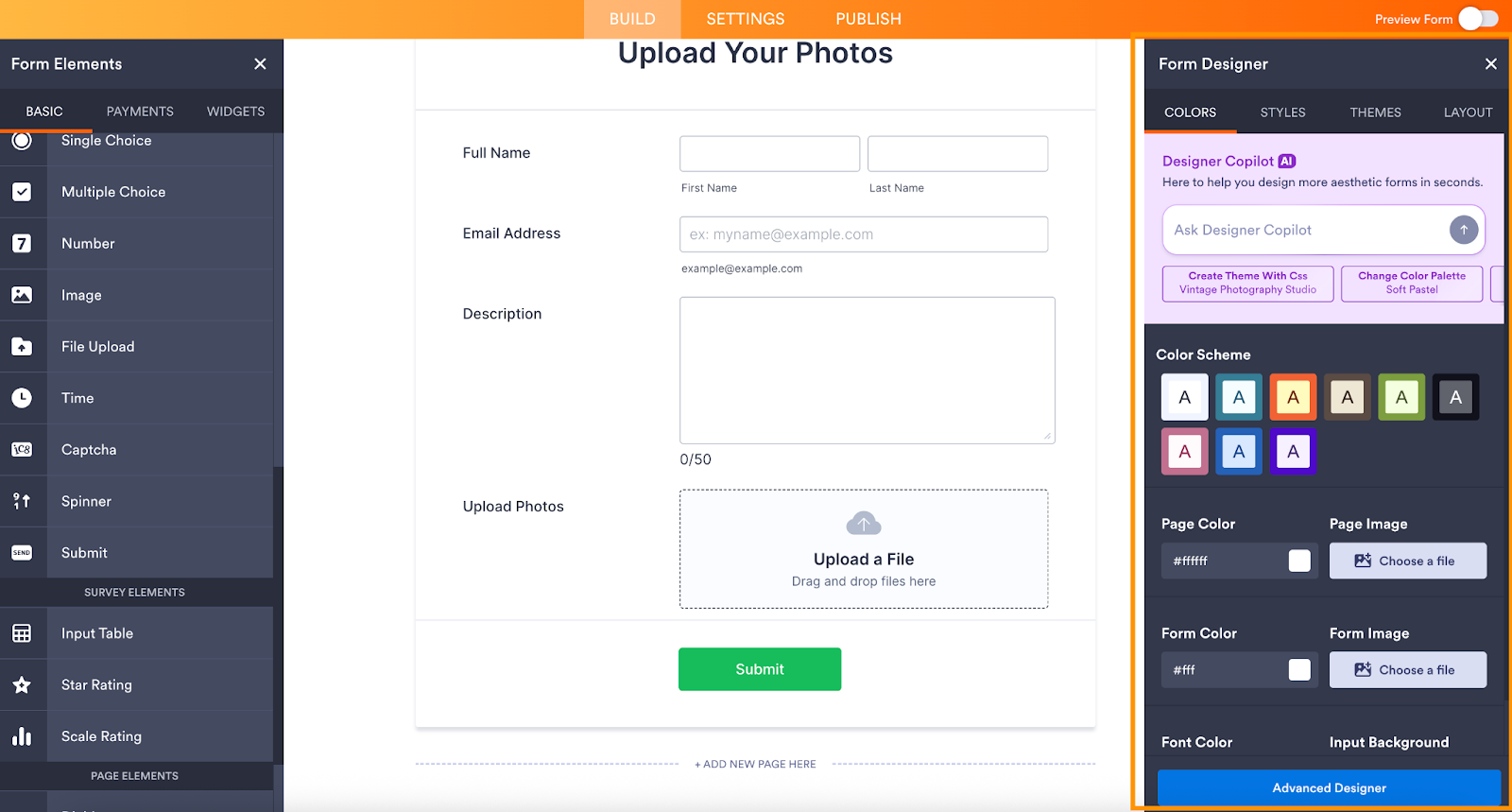 Jotform Form Builder Form Designer
