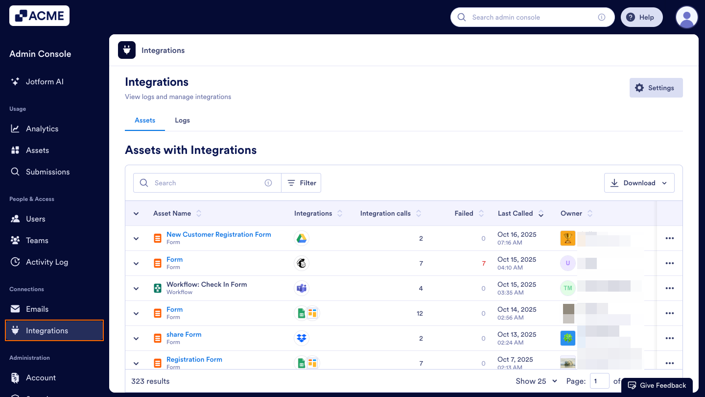 How to Show or Hide Integrations in Your Organization from the Admin Console Image-1