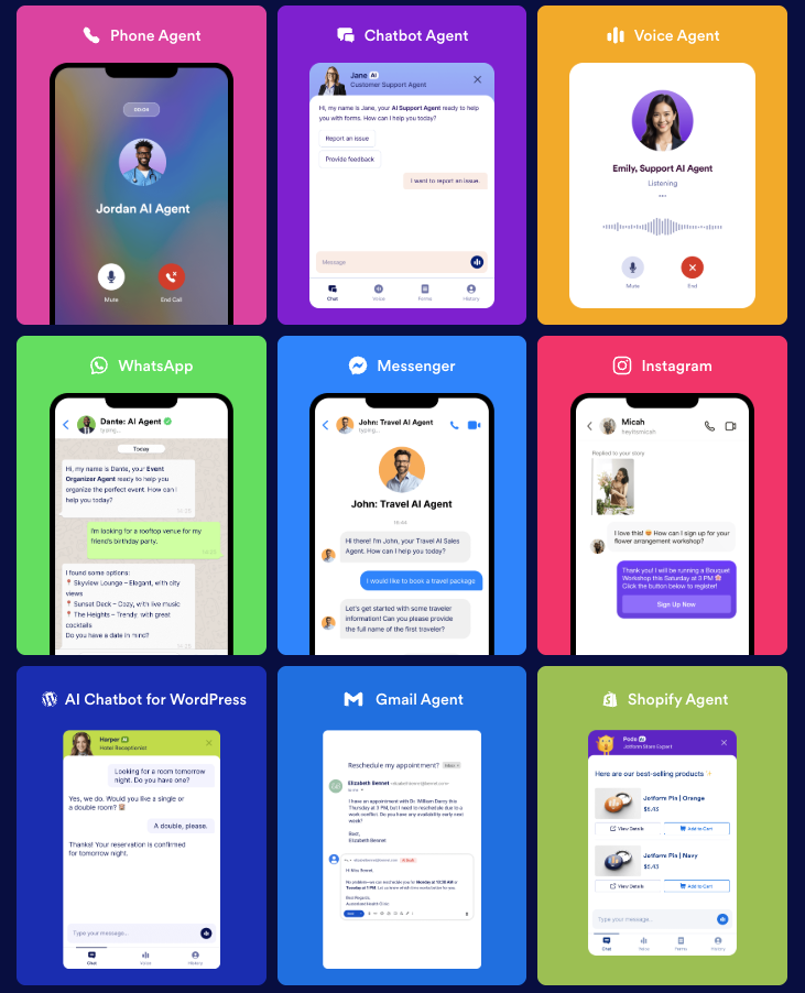 jotform AI agents at a glance