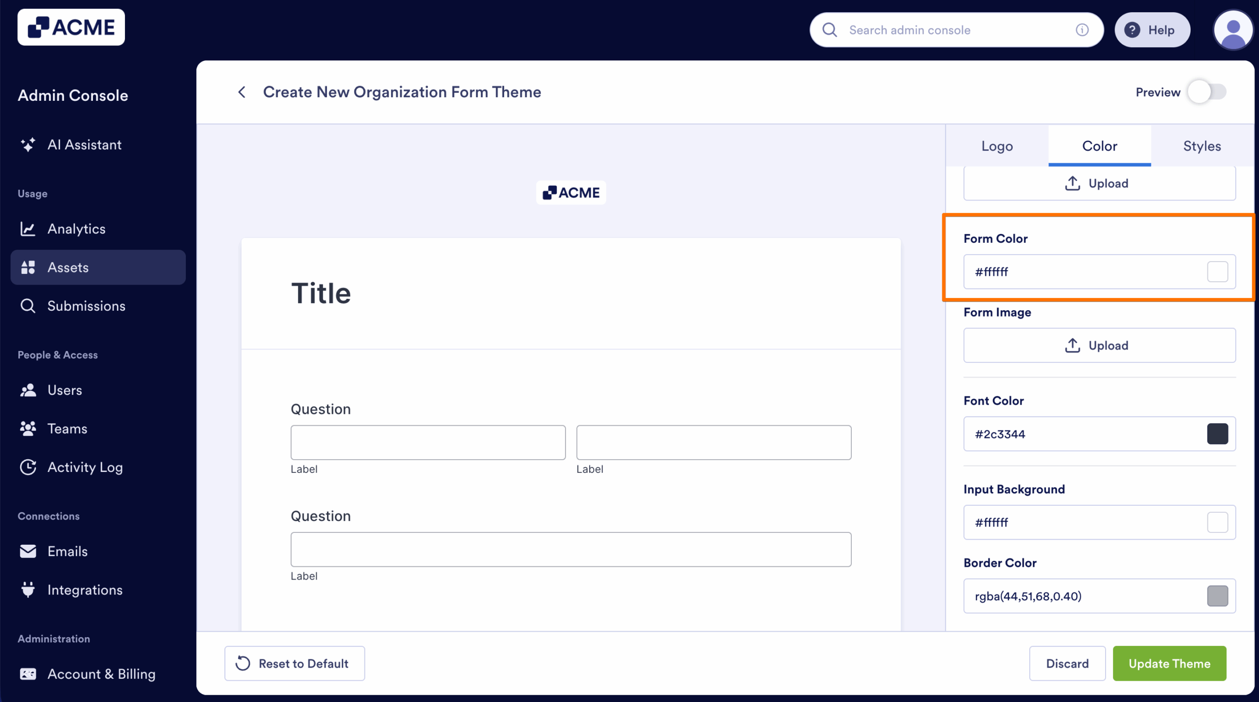 How to Create and Manage Form Theme Organization-Wide from the Admin Console Image-18