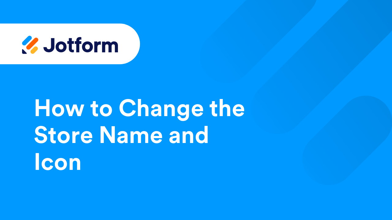 Jotform Store Builder