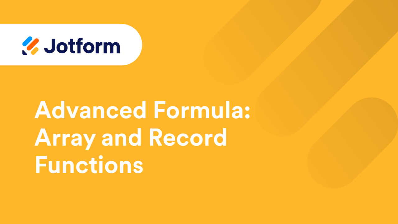 Jotform Tables