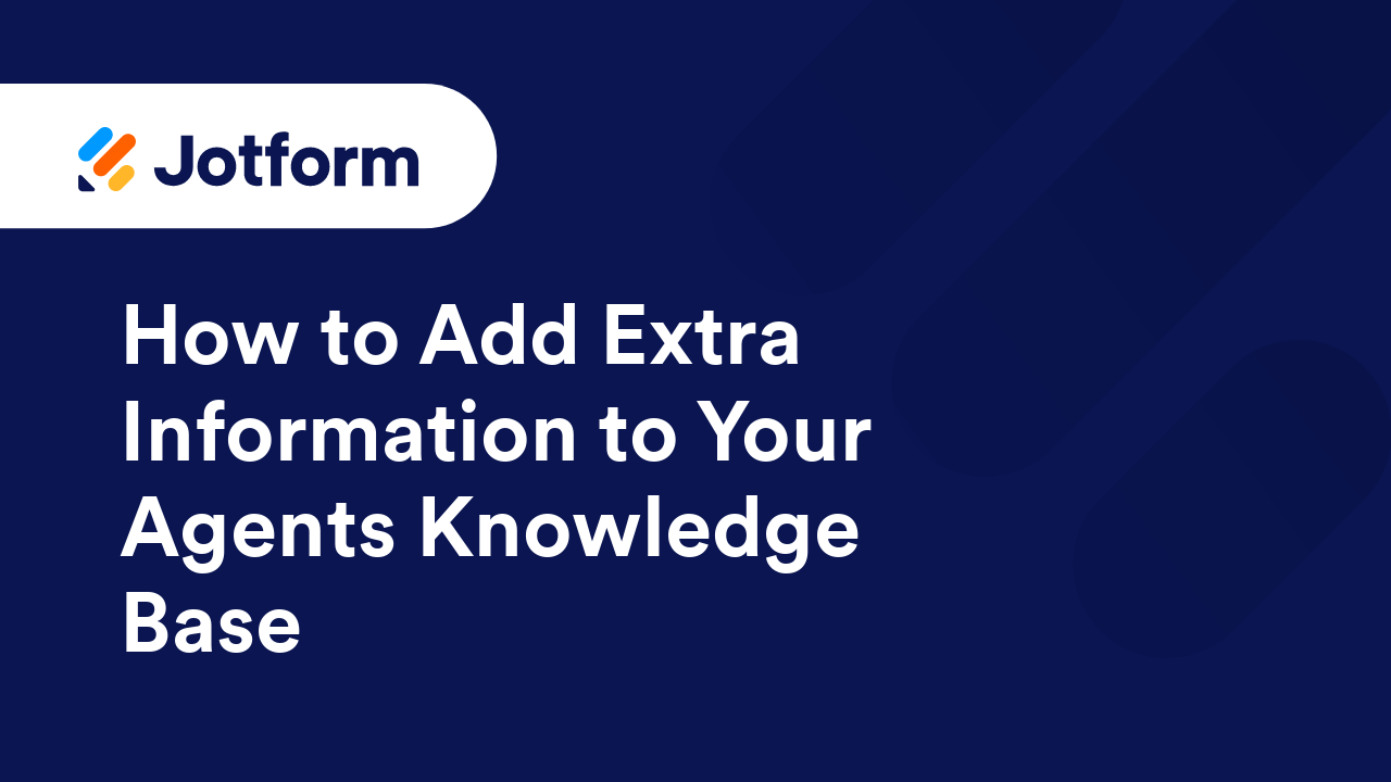 Jotform AI Agents