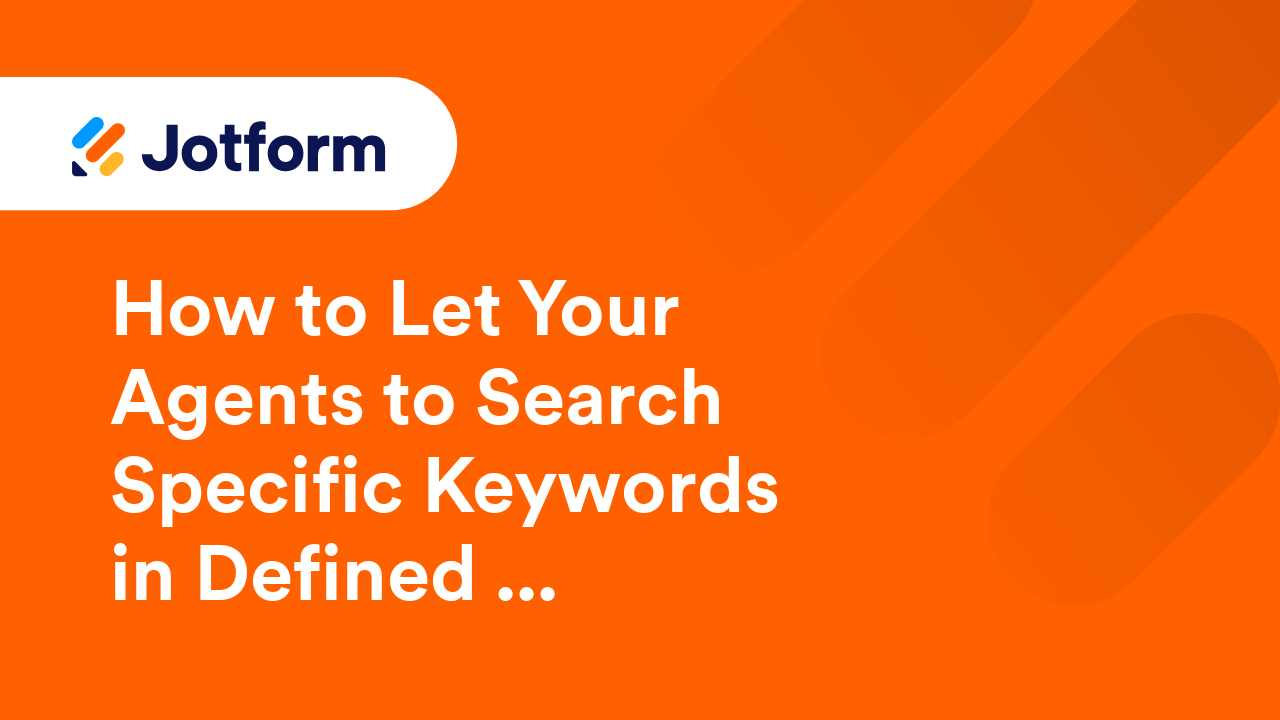 Jotform AI Agents