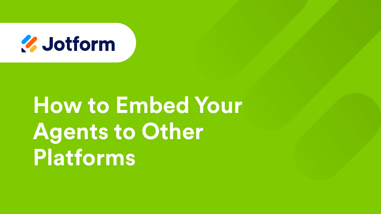 Jotform AI Agents