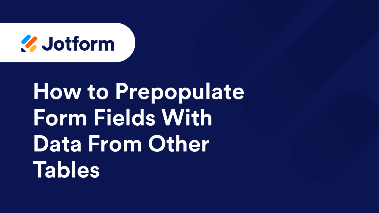 Jotform Prefill