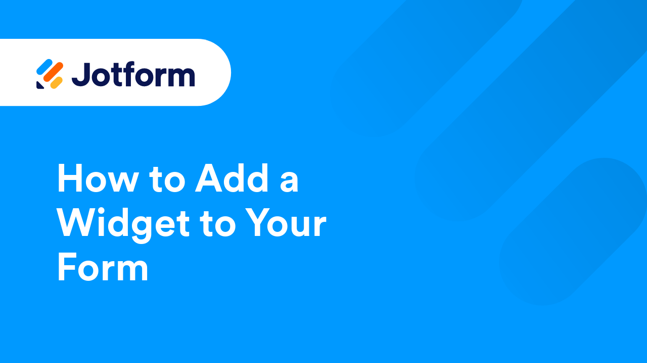 Jotform Widgets