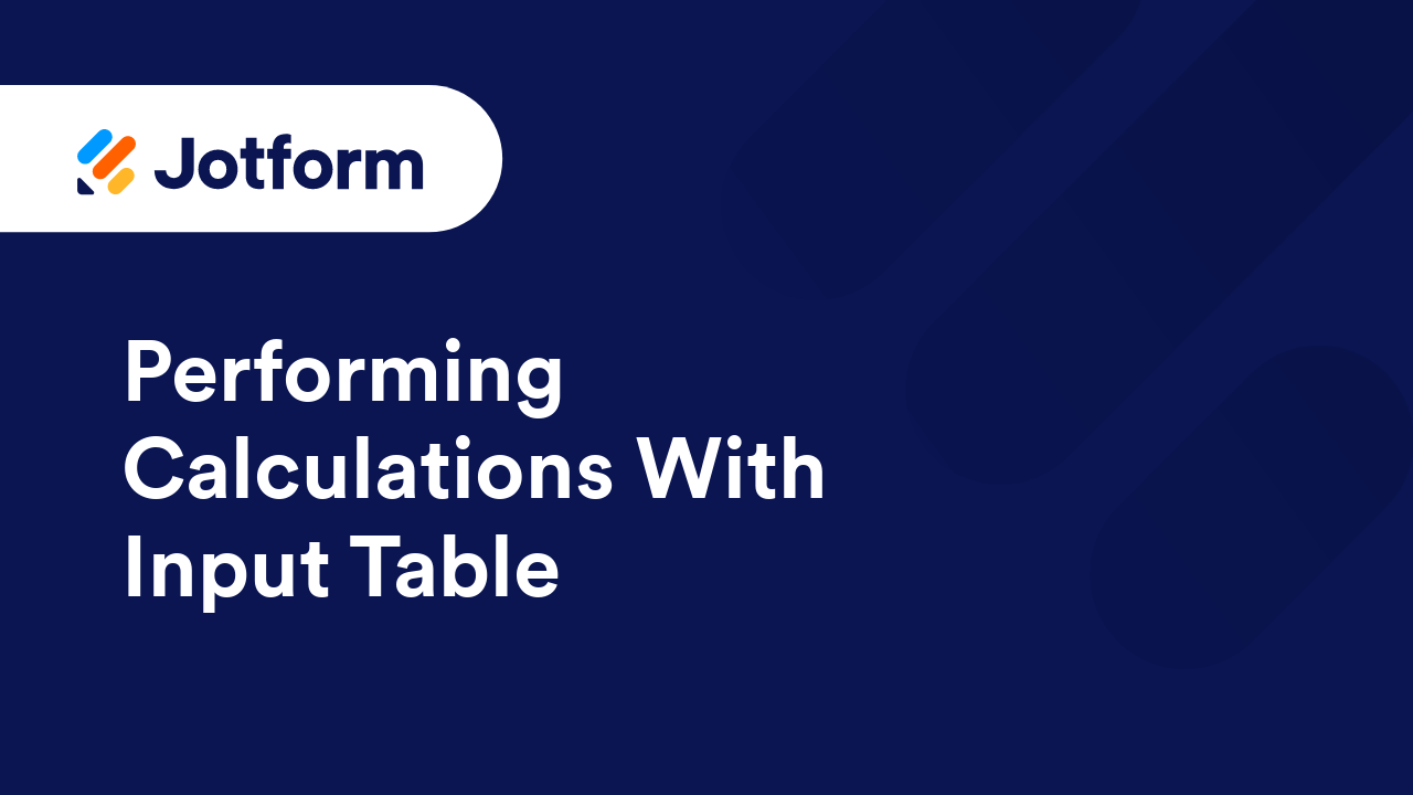 Form Calculations