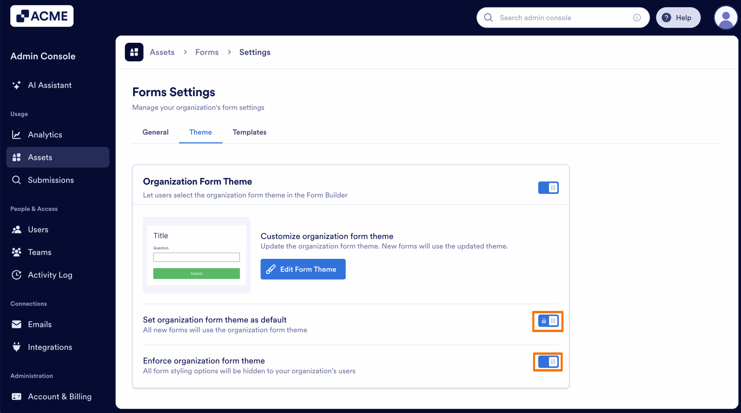 How to Create and Manage Form Theme Organization-Wide from the Admin Console Image-32