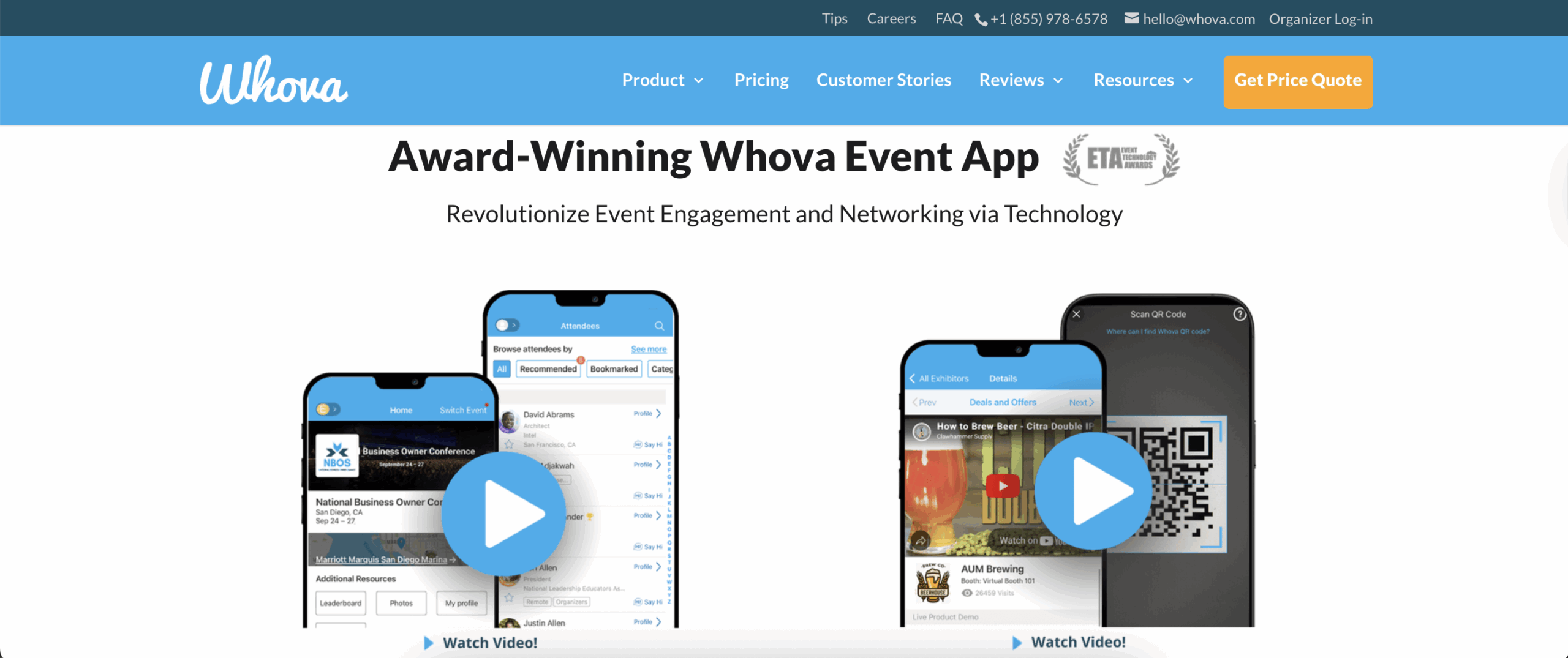 Whove Landing Page