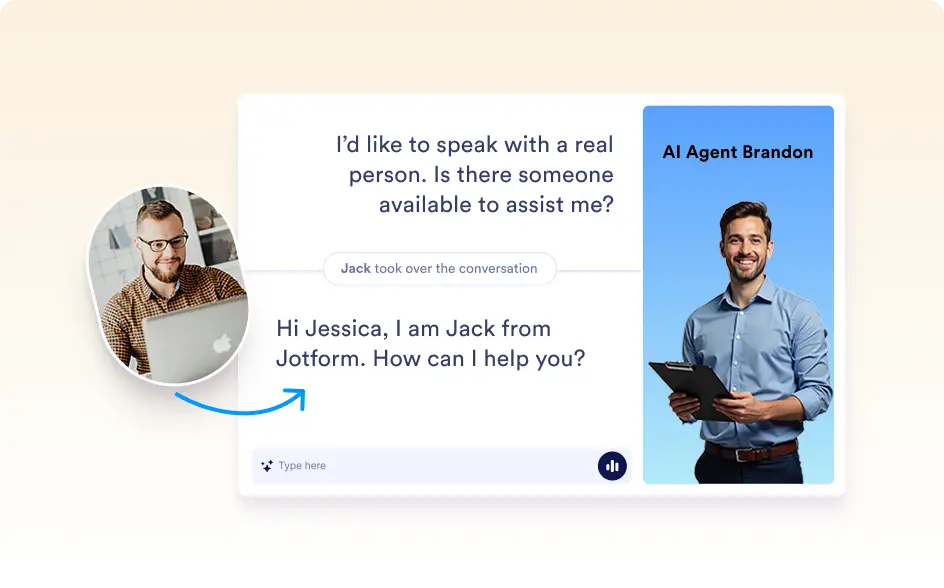 Jotform AI Agent Demonstration Image
