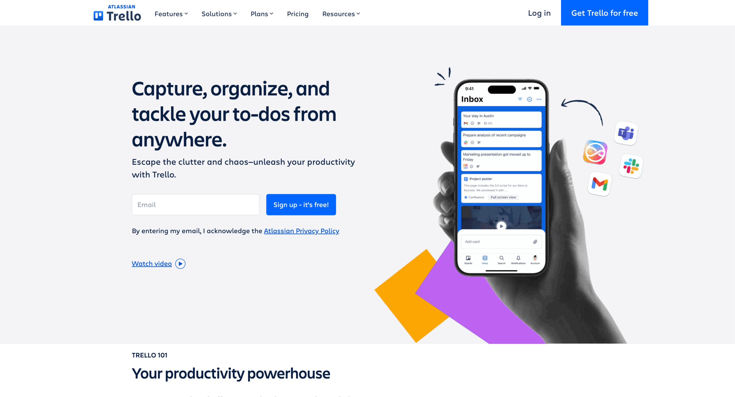 Trello Landing Page