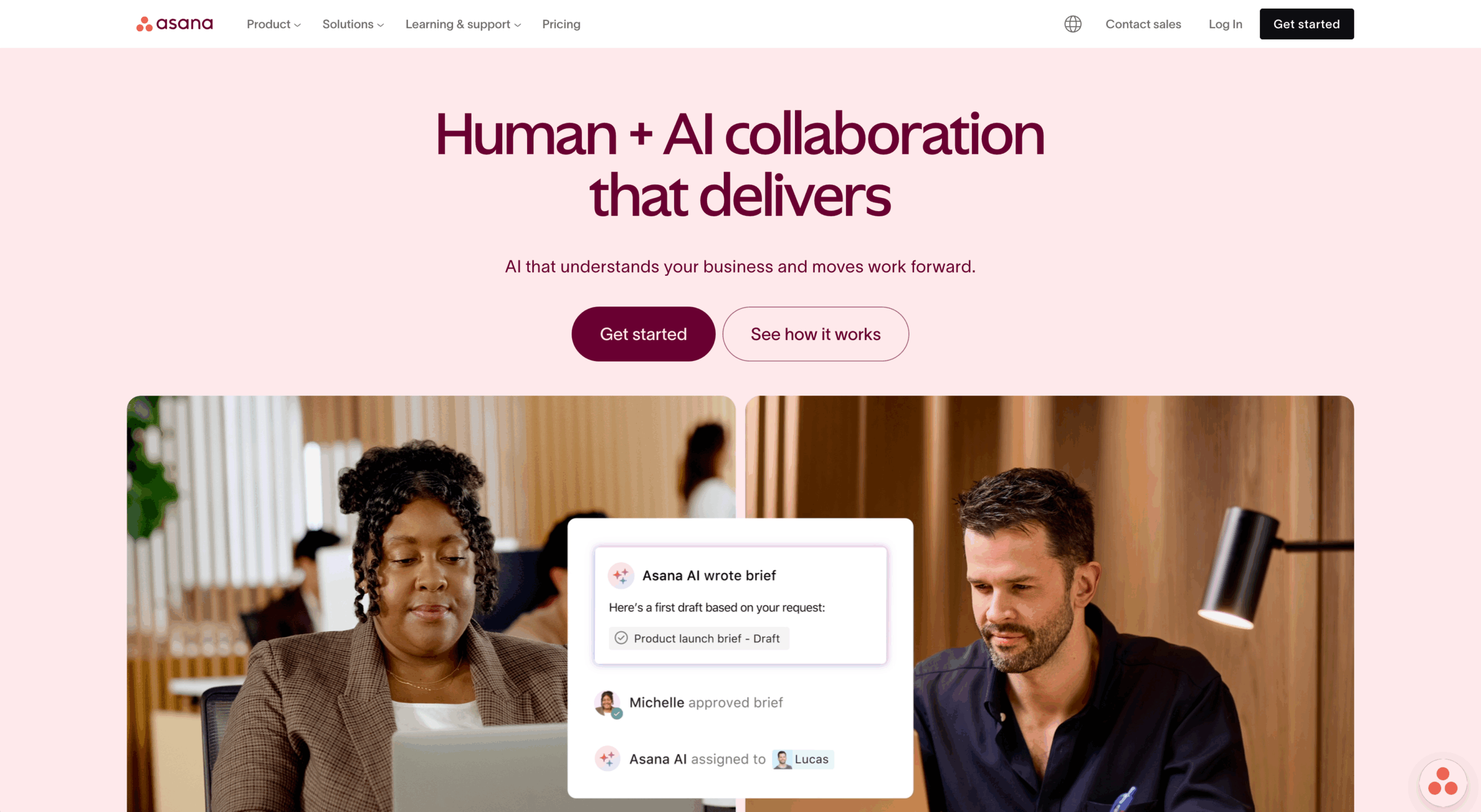 Asana Landing Page