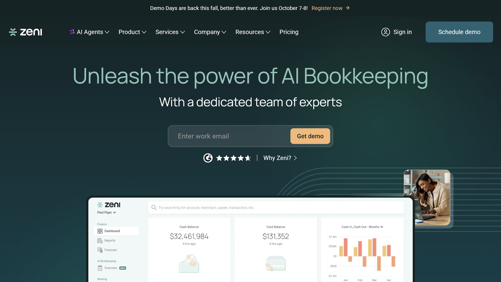 Zeni Landing Page