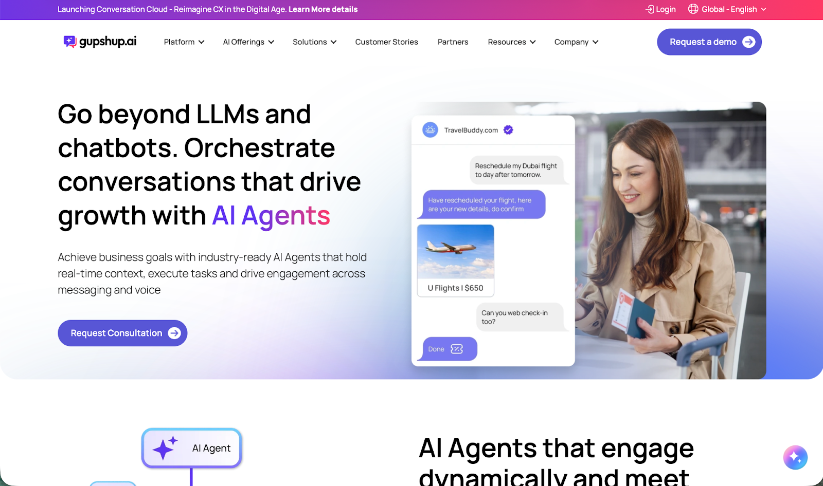 Gupshup Landing Page