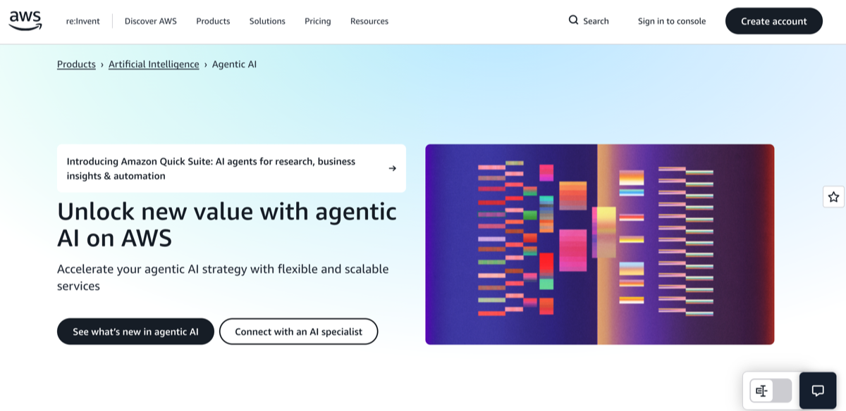 AWS Landing Page