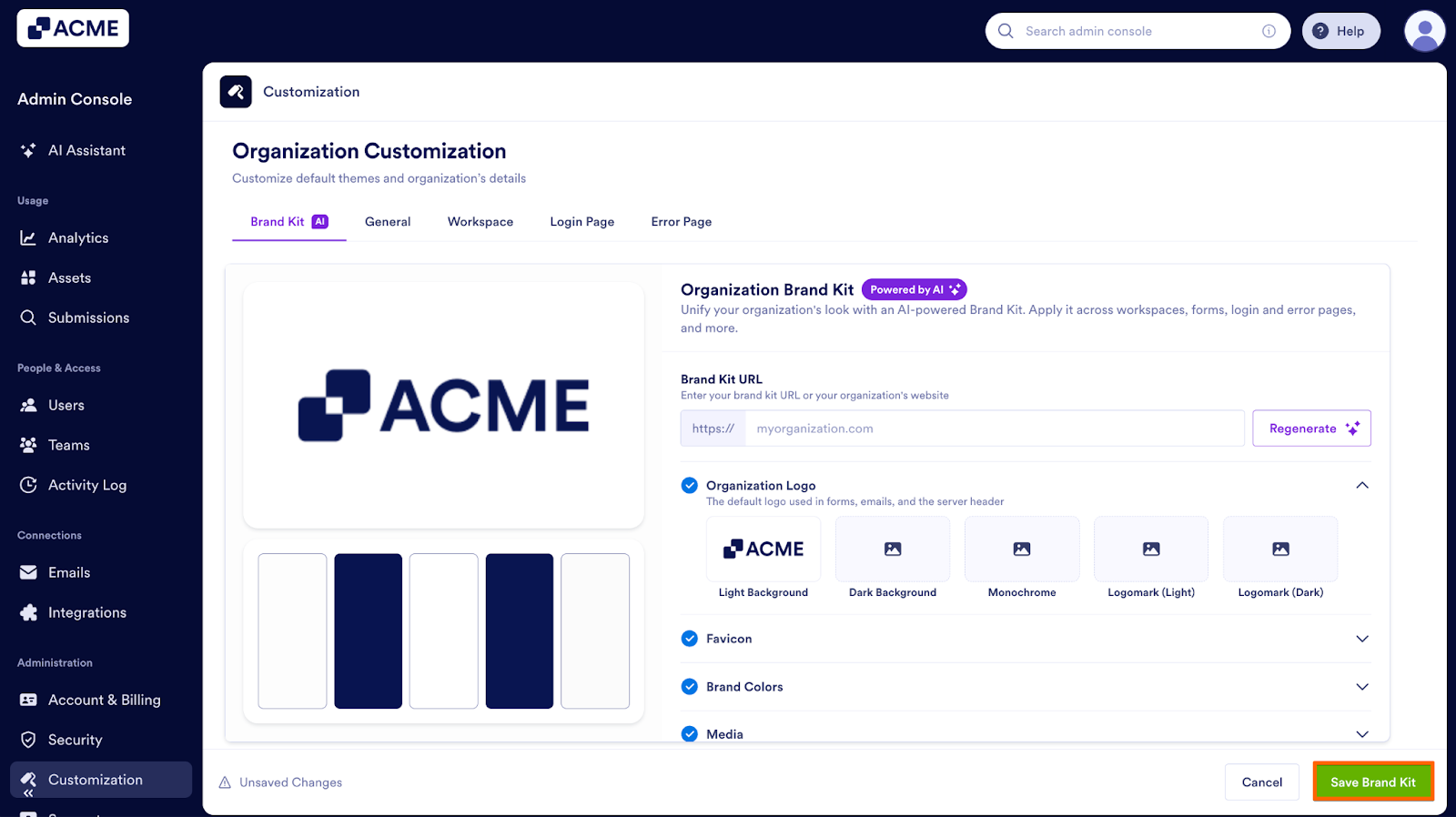 How to Create a Brand Kit for Your Organization from the Admin Console Image-10