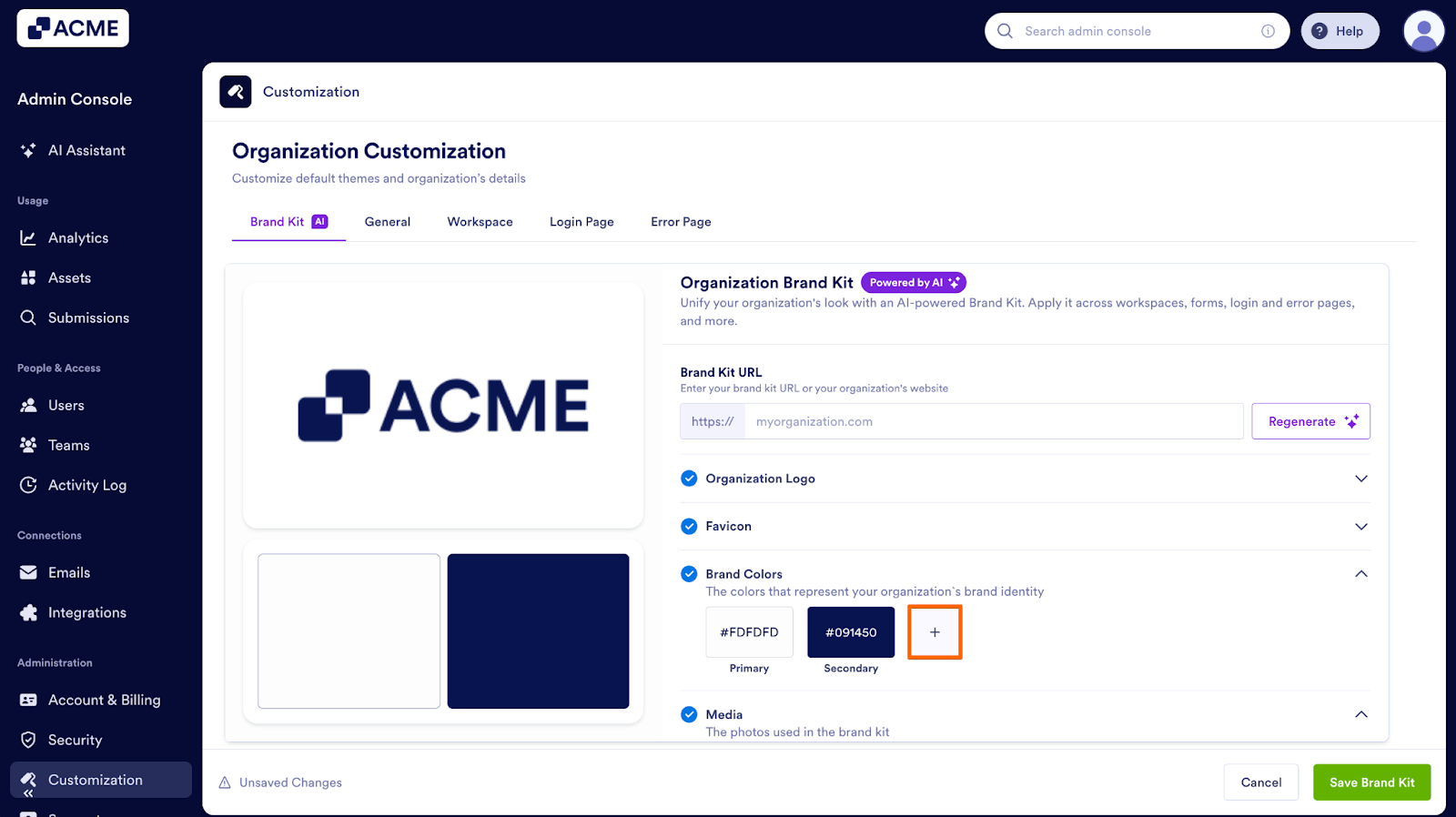 How to Manage and Update the Organization’s Brand Kit from the Admin Console Image-21