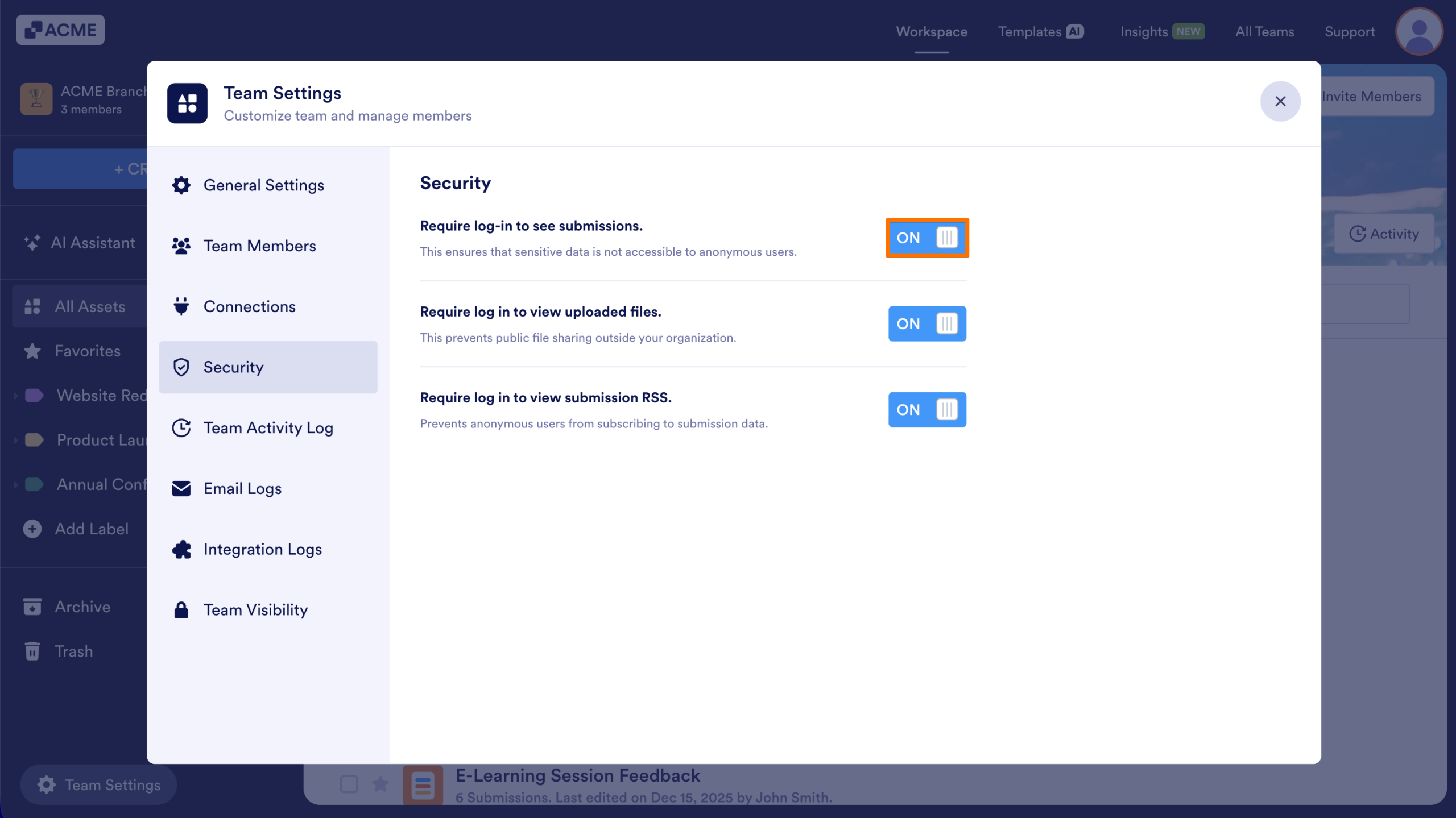 How to Disable Log-in Requirements to View Submission Data Image-3