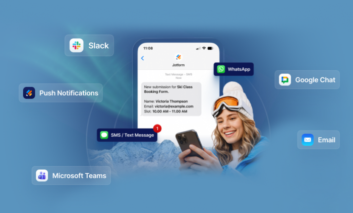 Announcing SMS and WhatsApp Notifications from Form Submissions