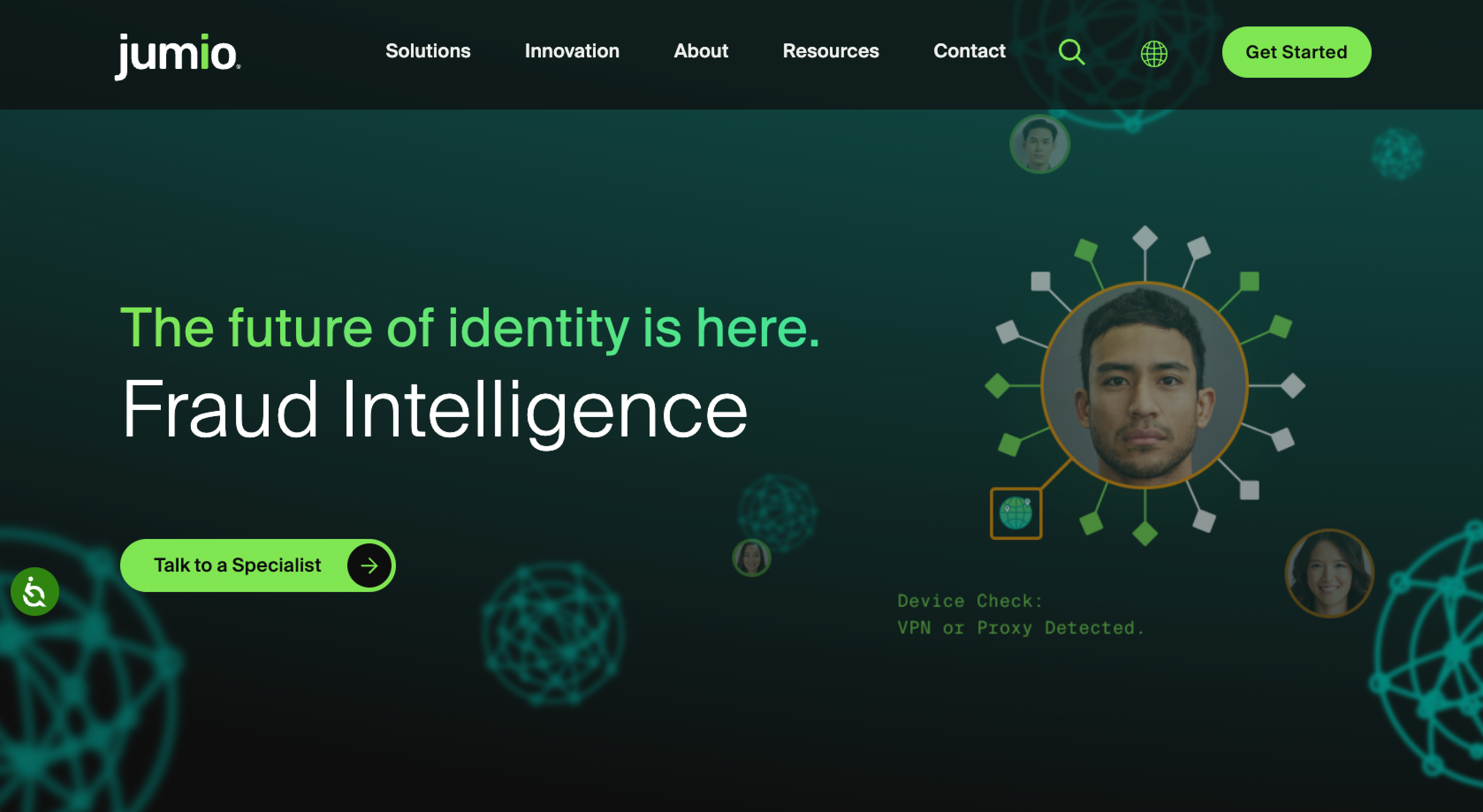 Jumio Landing Page
