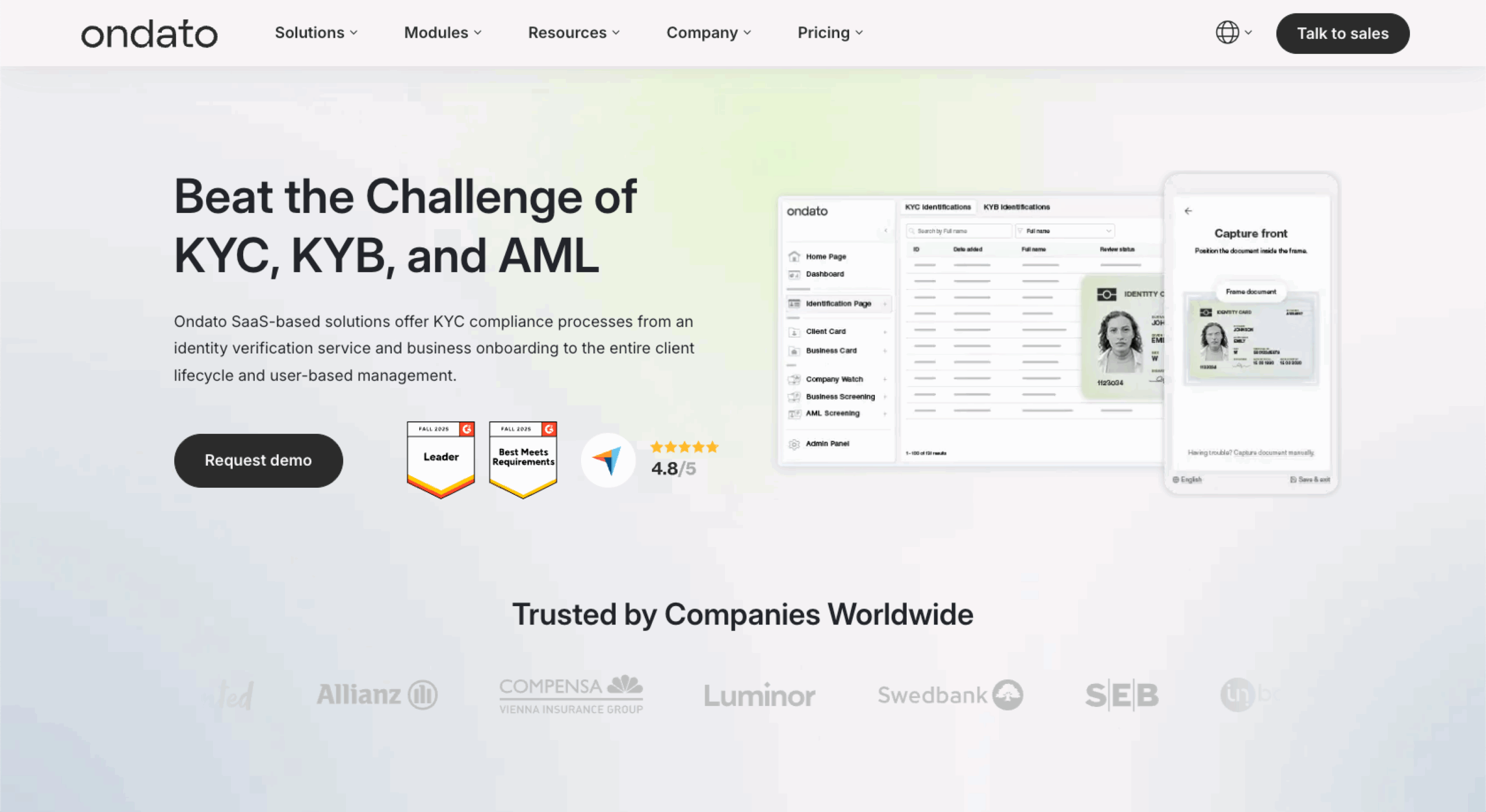 Ondato Landing Page