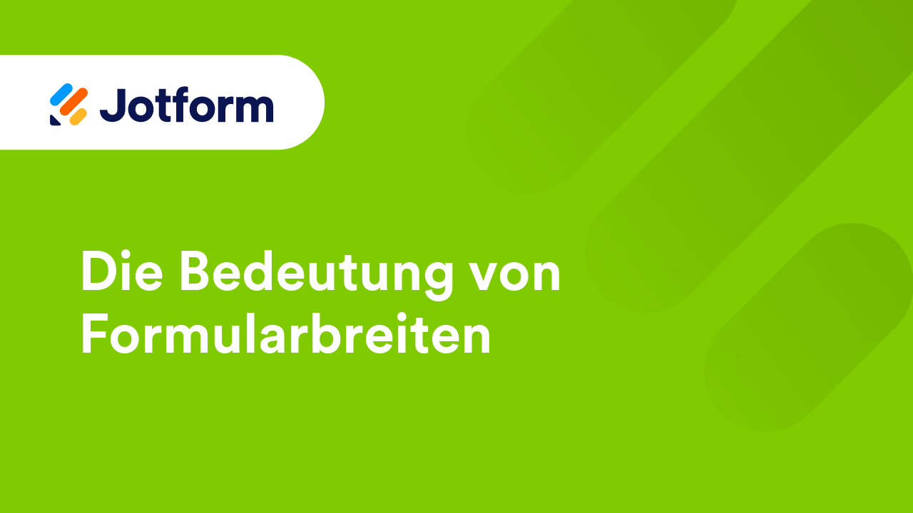 Formulare erstellen