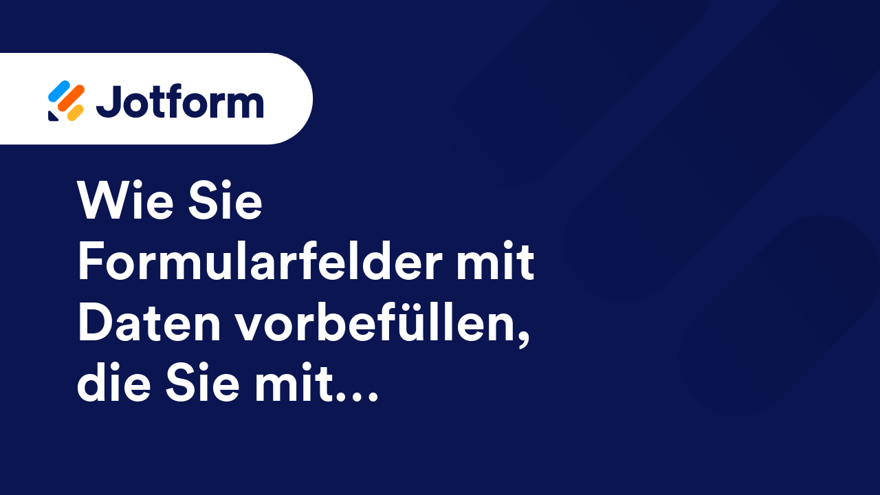 Jotform Prefill