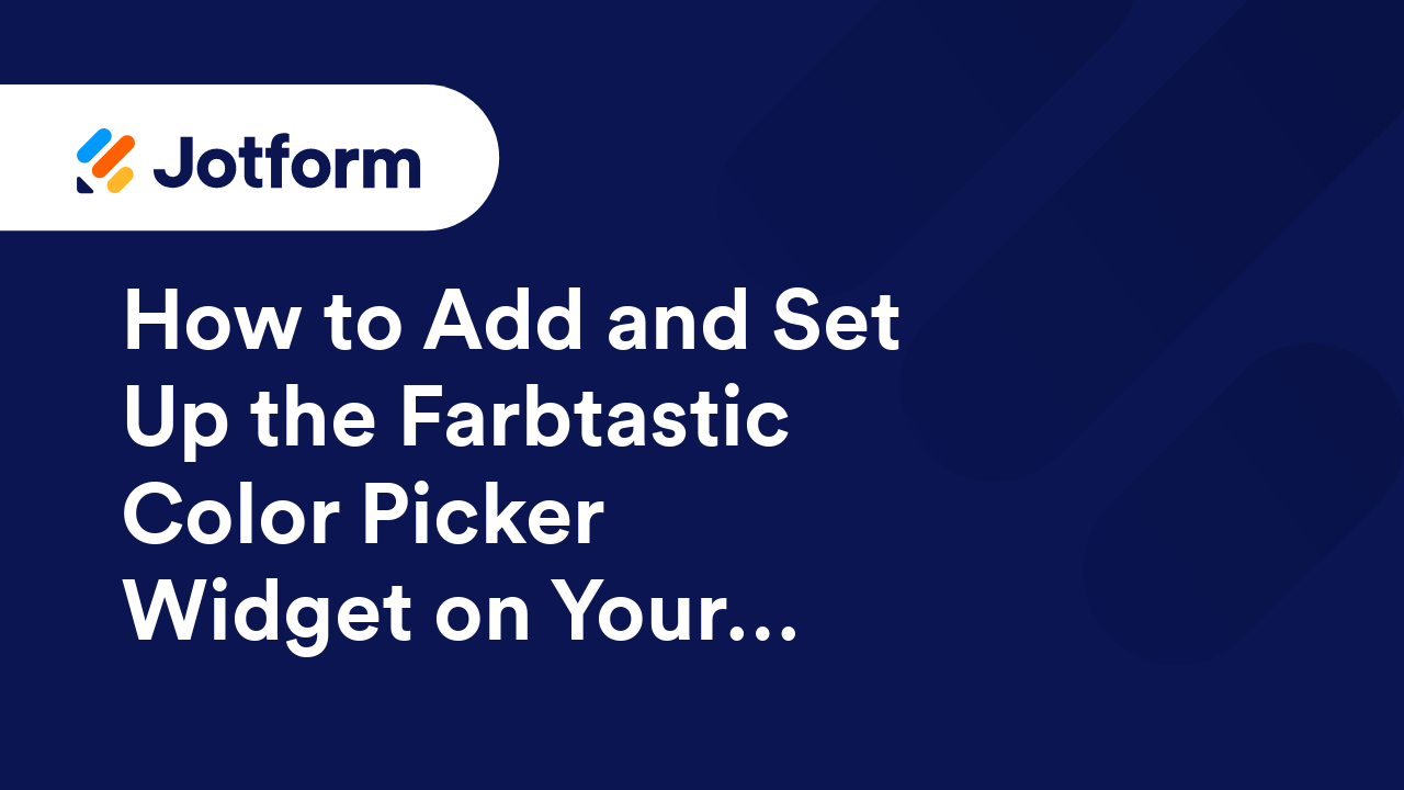 Jotform Widgets