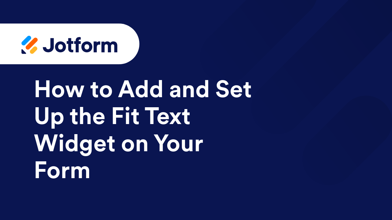 Jotform Widgets