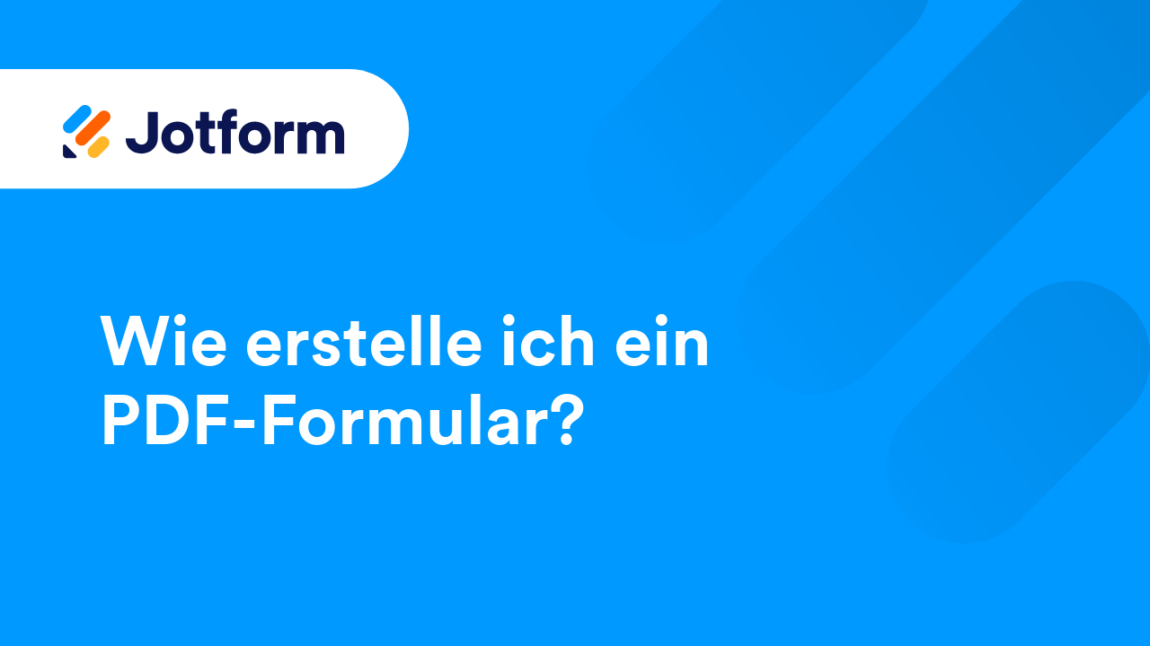 Formulare erstellen