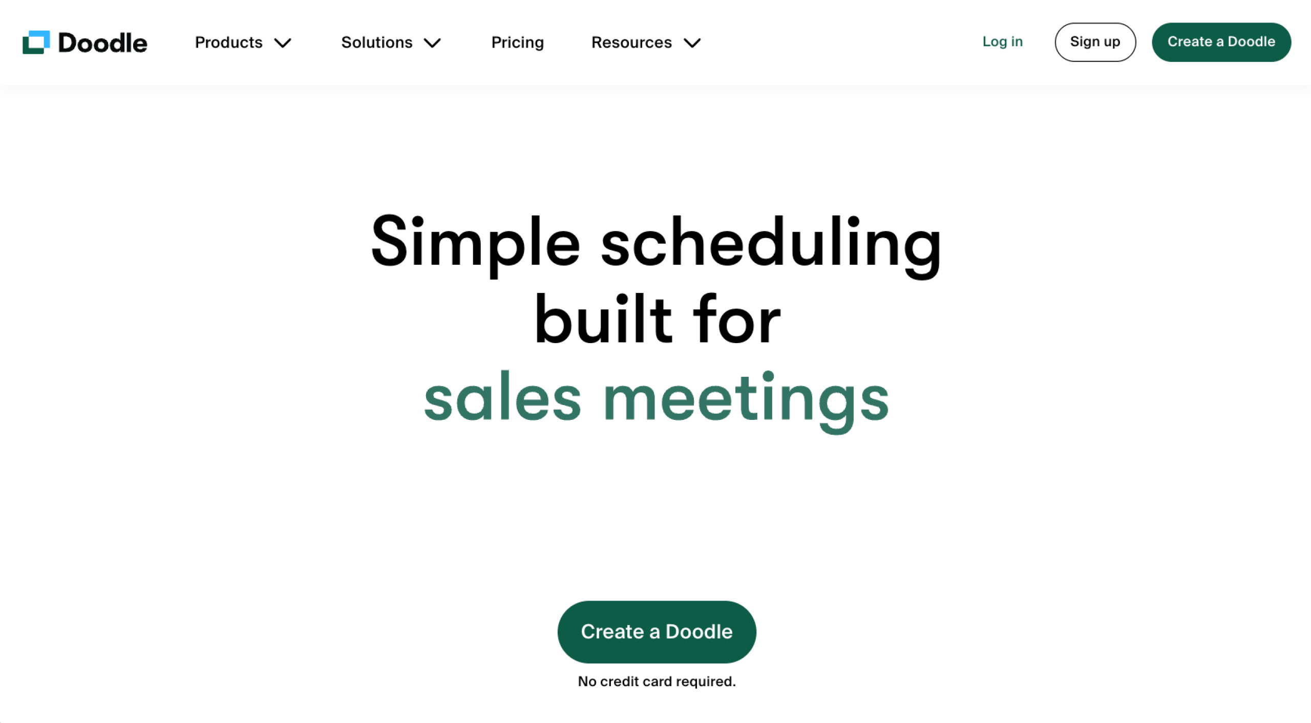 Doodle Landing Page