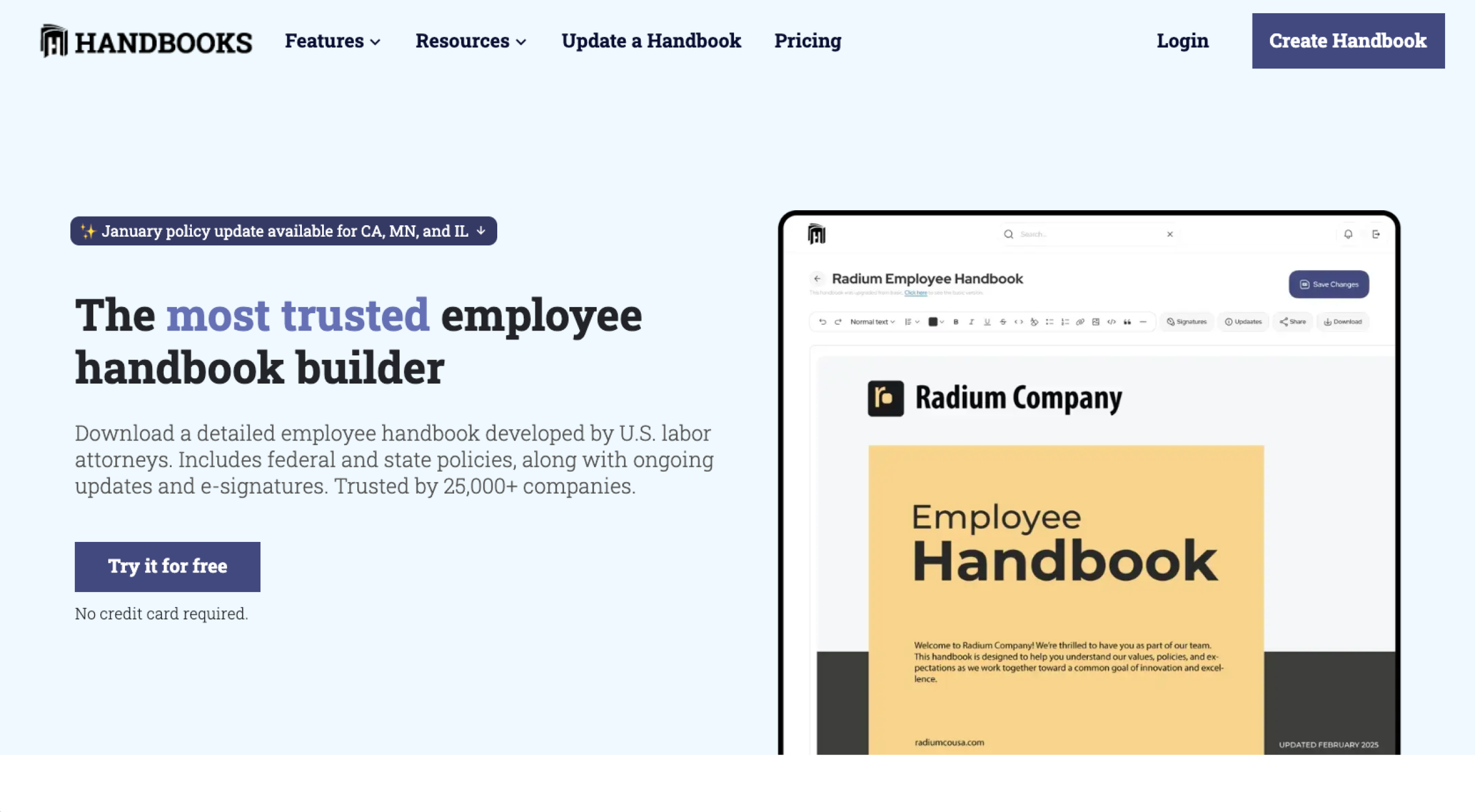 Handbooks