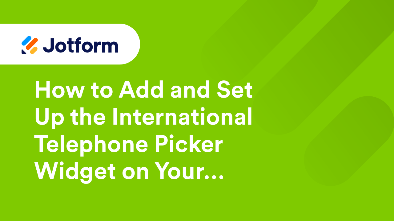 Jotform Widgets