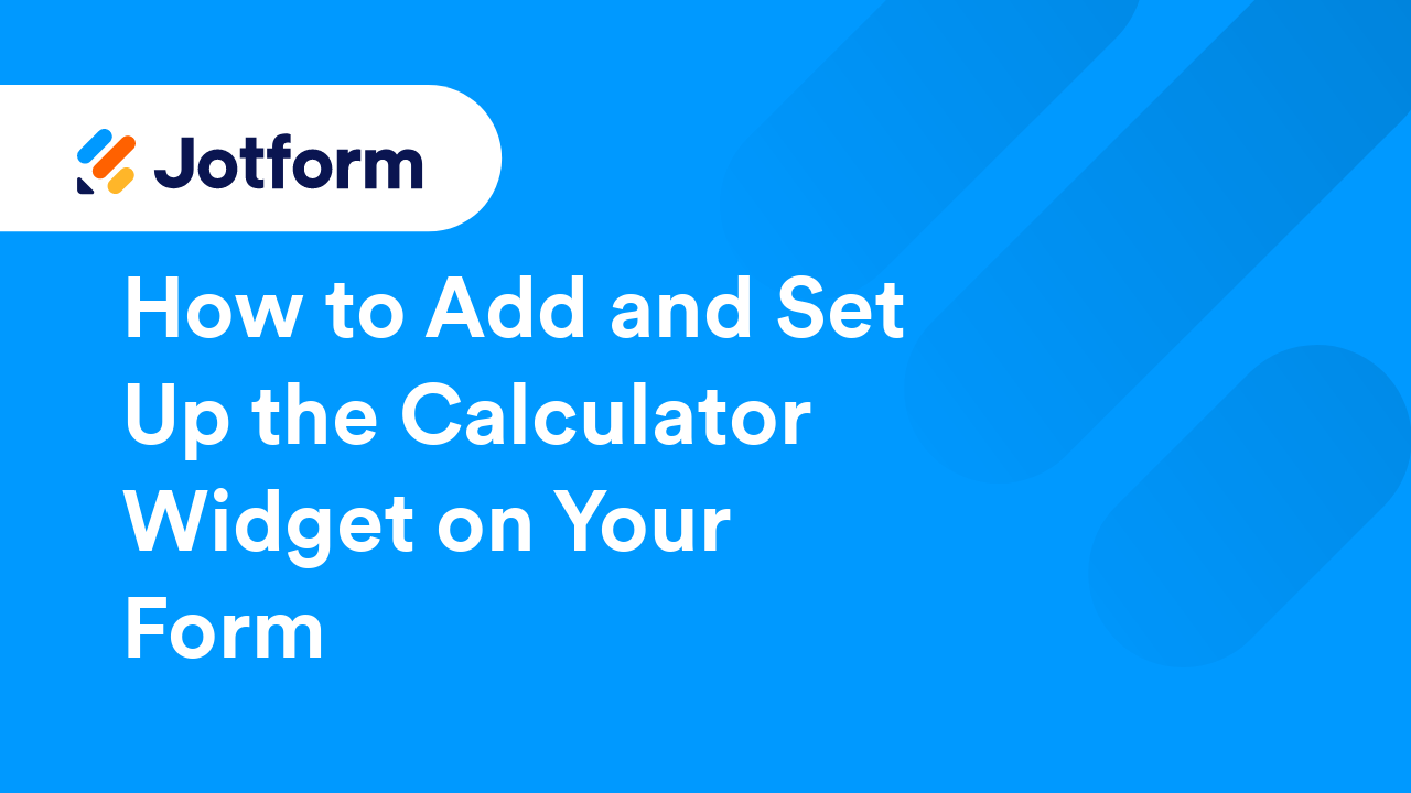 Jotform Widgets