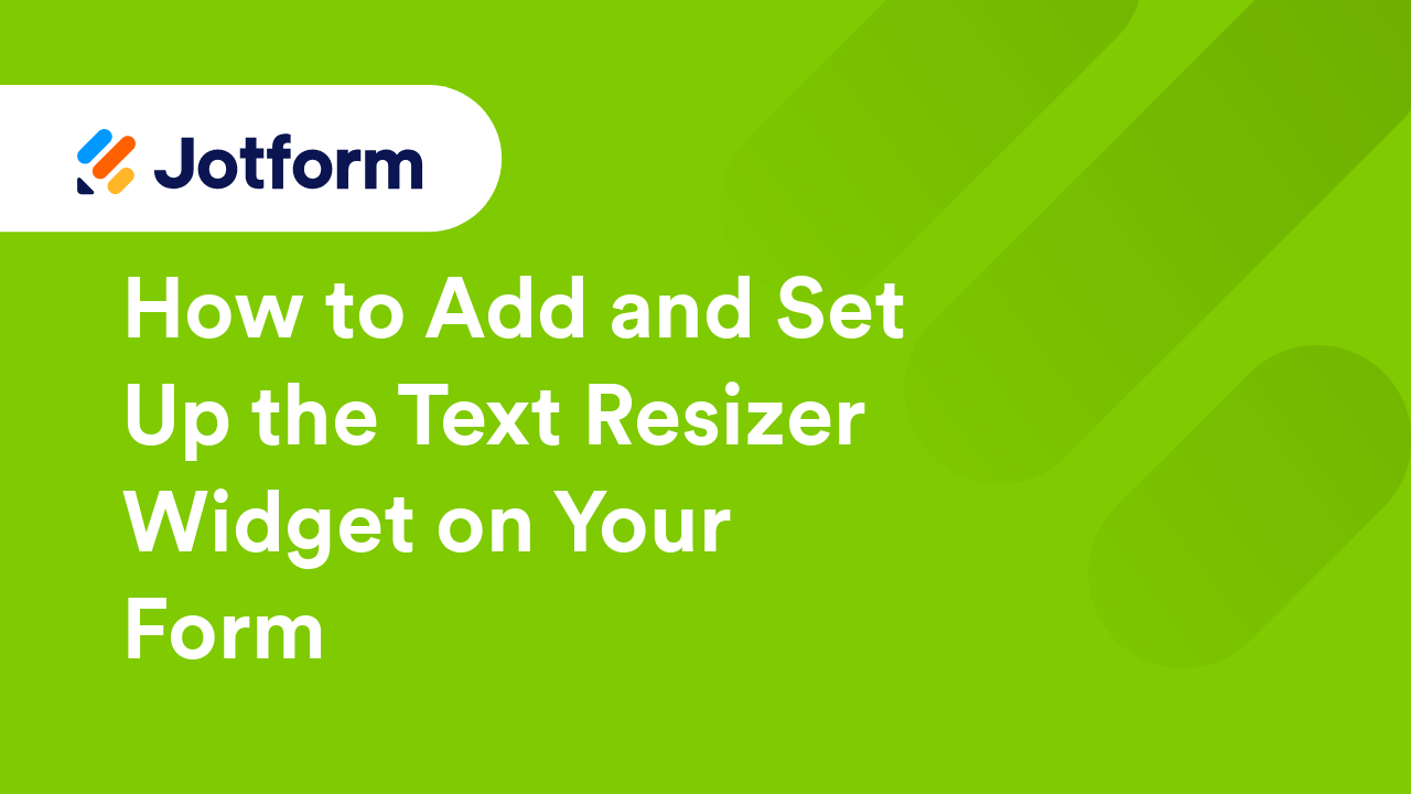 Jotform Widgets