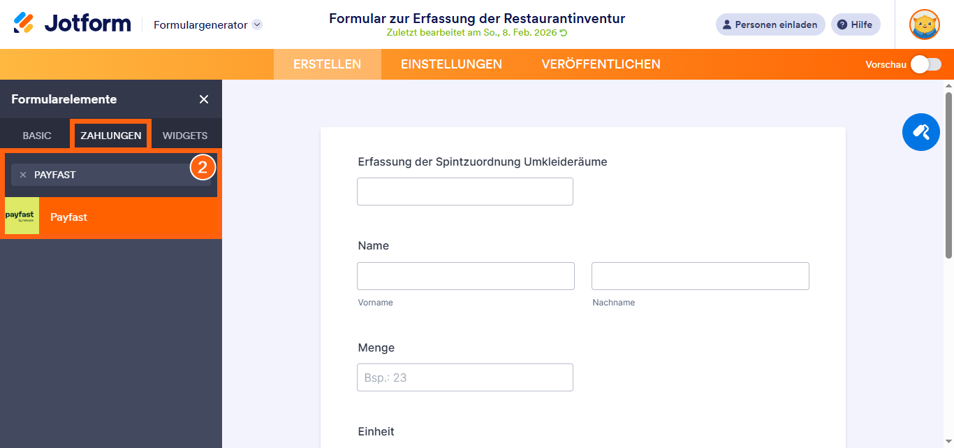 So integrieren Sie Ihr Formular in Payfast Image-10