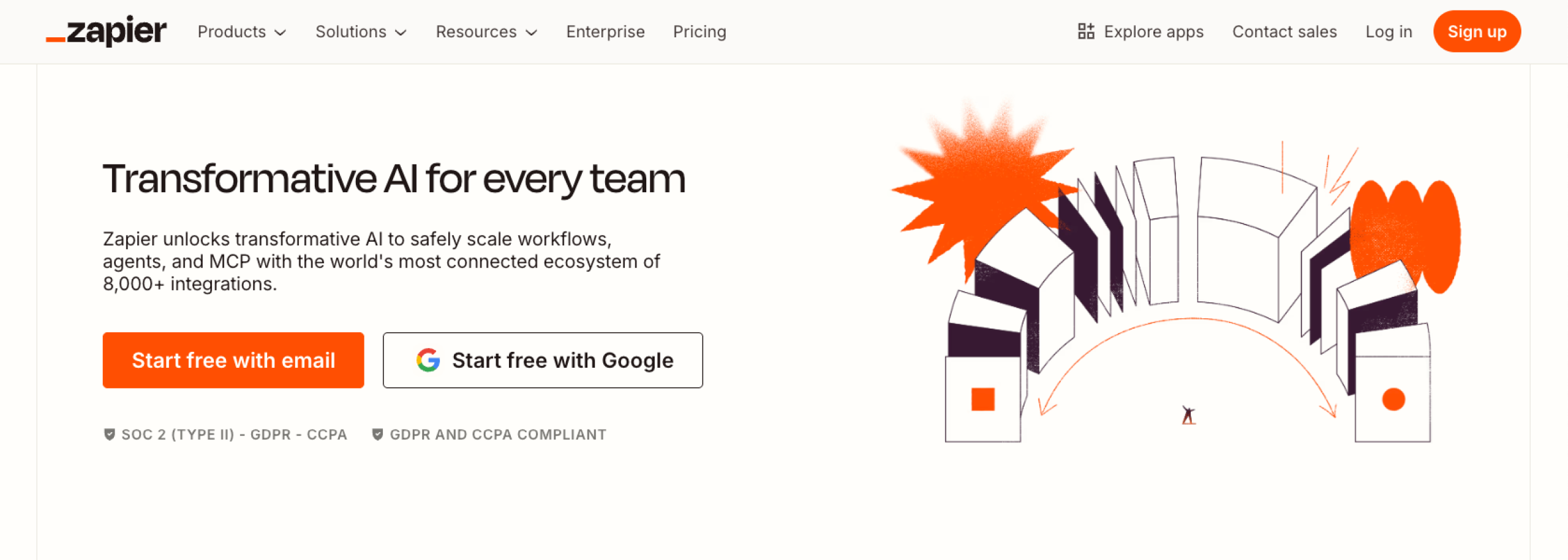 Zapier Landing Page