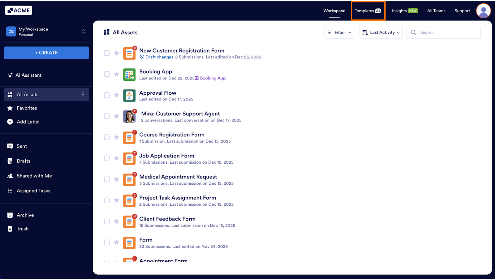How to Generate New AI-Powered Form Templates to Your Organization's Templates List Image-1
