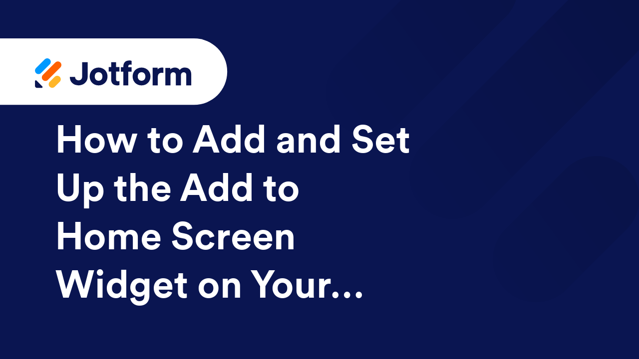 Jotform Widgets