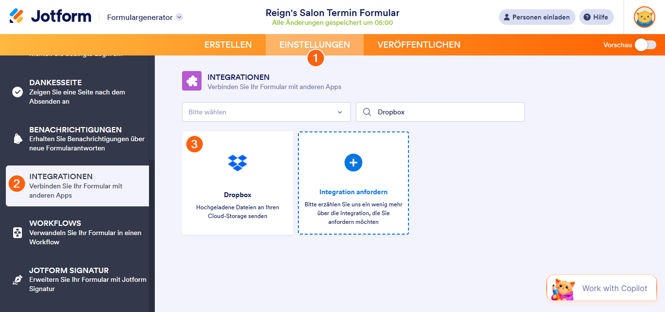 So richten Sie Unterordner in Dropbox mithilfe des Widgets für eindeutige ID’s ein Image-3