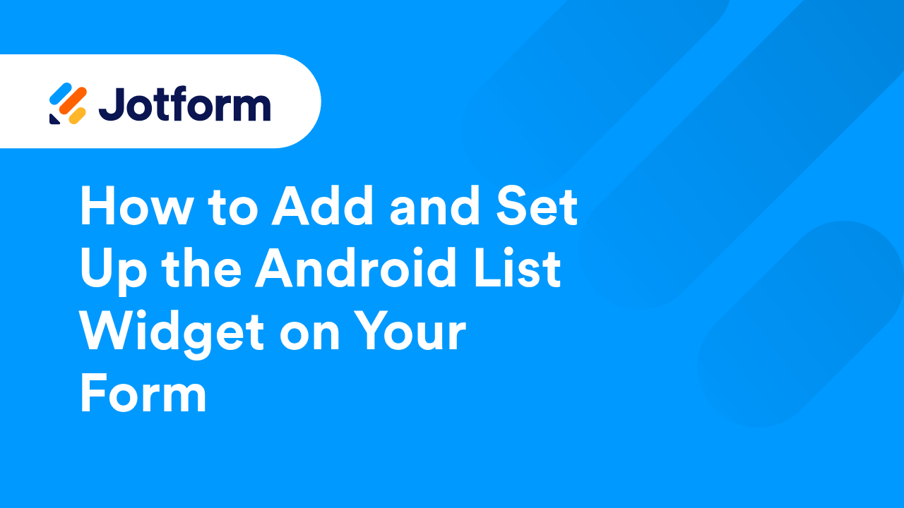 Jotform Widgets