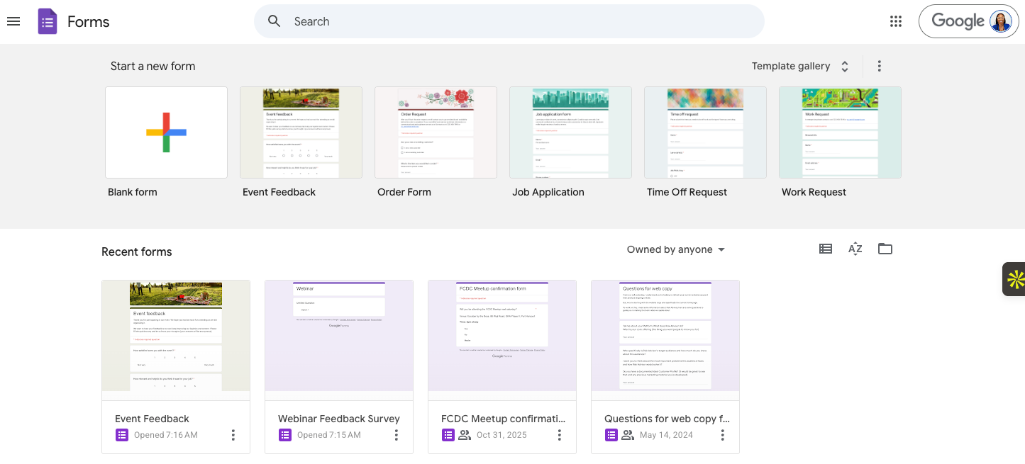 AI Form Builder Option Builder öffnen