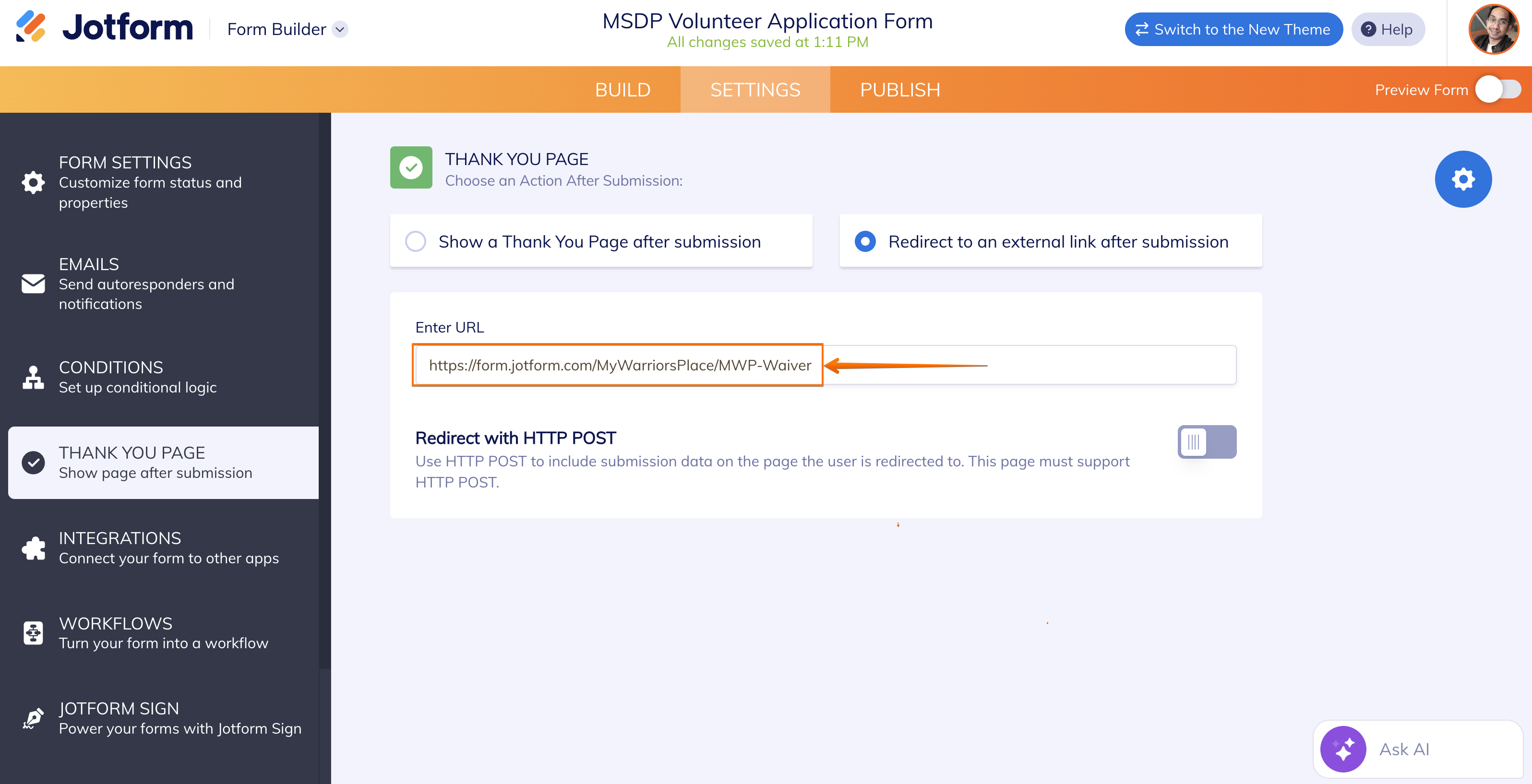 
Form Submission: Users see The form is not available message after submitting
Image-1