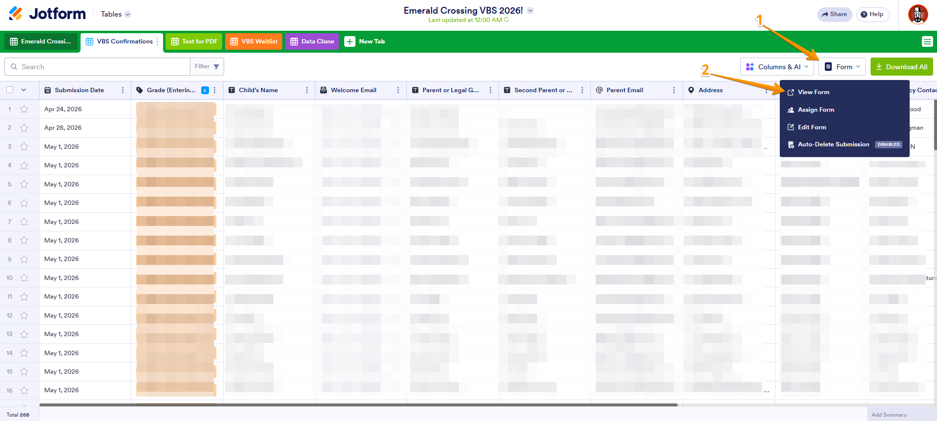 Jotform Tables downloading old PDF mapping after deleting/recreating PDF Editor document Image 1 Screenshot 40