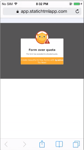 The short URL provided the app is not opening on mobile devices Image 21